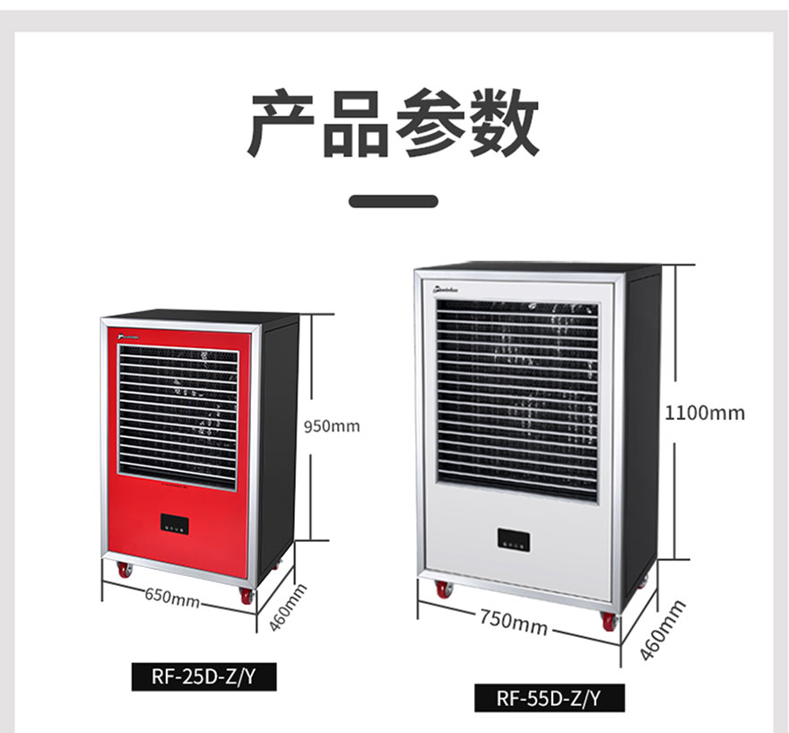 大風量工業(yè)型暖風機產品參數